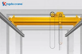 manual operation double girder suspension crane